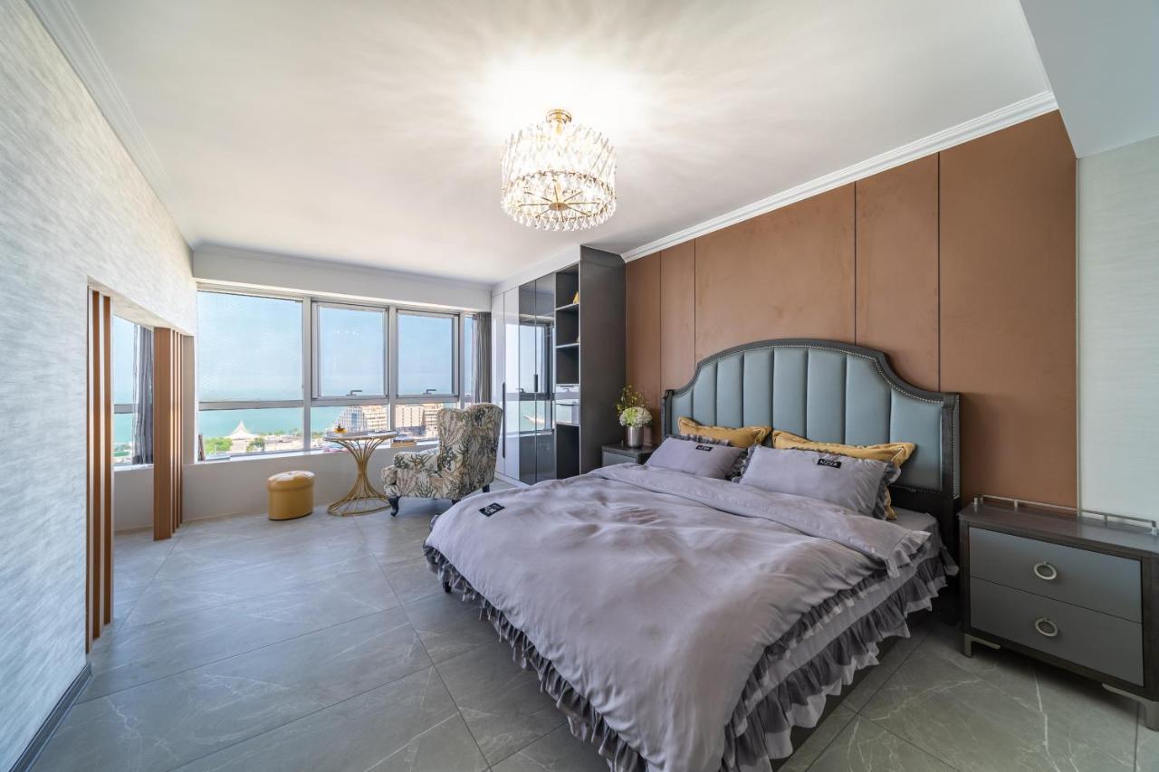 Cloud & Sea Boutique Apartment Rizhao Bagian luar foto