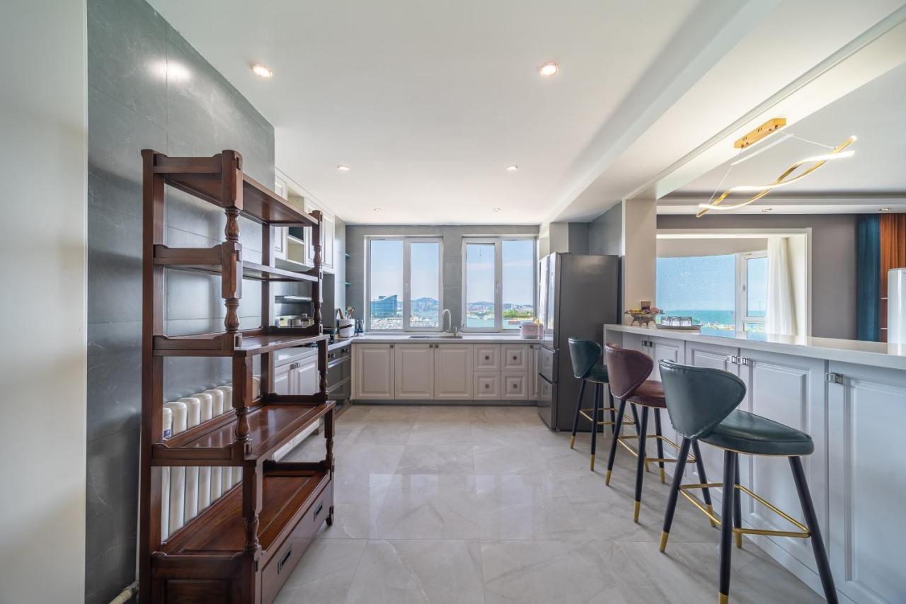 Cloud & Sea Boutique Apartment Rizhao Bagian luar foto